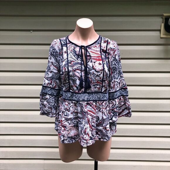 True Craft Tassel Tie Top Size Medium - Picture 1 of 4